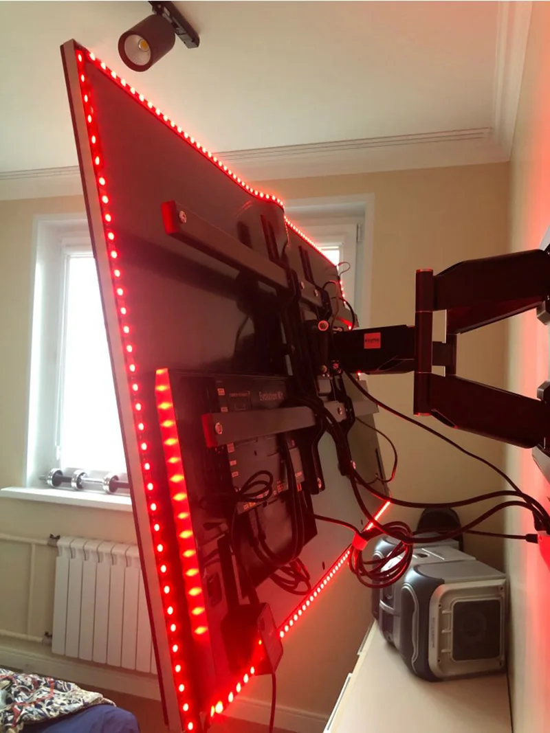 USB Светодиодная лента лампа 2835SMD DC5V гибкий светодиодный светильник 5 М HD ТВ