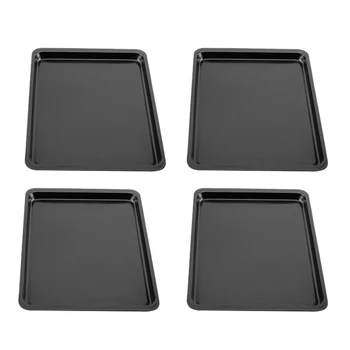 

4 Pack Rectangular Baking Pan,Nonstick Cake Pan,Baking Sheet Pan Cookie Sheet Toaster Oven Pan Bakeware