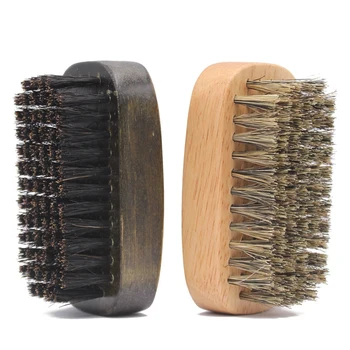 

Natural Bristle Beard Brush Mens Mustache Hair Shaving Facial Cleaning