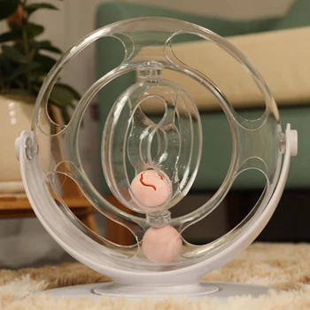 

Cat Interactive Toy Turntable Electric Kitten Funny Toys Space Ring Puzzle Pet Play Automatic with 360° Rotating Pet Toy