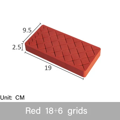 red 02 Силиконовый держатель для губной помады, коробка для хранения косметики, подставка для макияжа, держатель для кистей, коробка для хранения ювелирных изделий с жемчугом - Handle Color: red 02