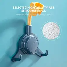 Shower Rack With Hooks Shower Head Holder Rotable Shower Stand Punch-Free 360°Rotation For Bathroom Accessories