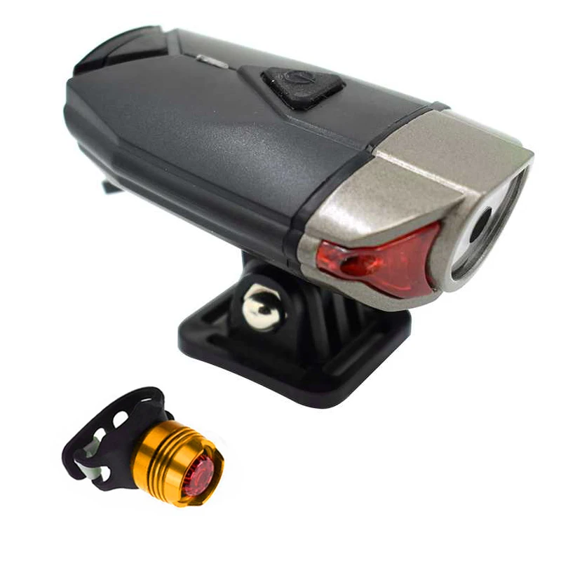 yellow taillight B USB светодиодный велосипедный передний светильник, головной светильник, 3 режима, перезаряжаемые велосипедные лампы на руль, Предупреждение о безопасности, велосипедный шлем для езды - Цвет: yellow taillight B