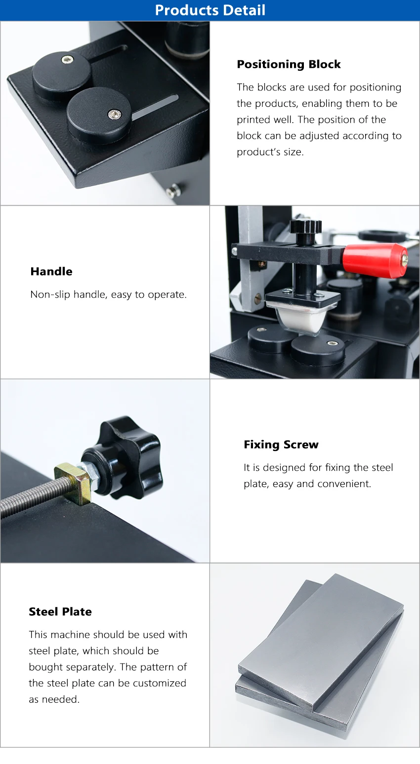 Настольный ручной тампонный принтер ZONEPACK, машина для тампонной печати с ручкой, чернильный принтер, машина для чернильной печати с перемещением