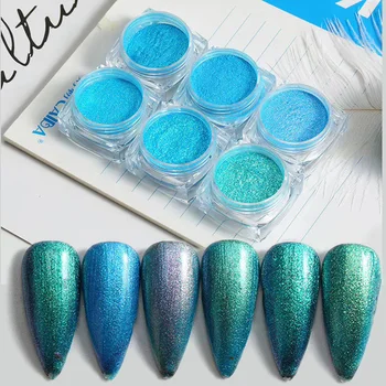 

LEMOOC Shiny Nail Glitter Set Sequin Gold Silver Chrome Powder Nail Art Powder Shimmer Gel Polish Fairy Dust Nail Decorations