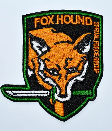 Metal Gear Fox Hound Foxhound Special Force iron//sew on Embroidered Patch