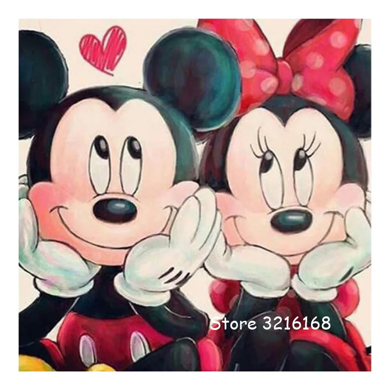 

5D DIY Diamond Painting Full Square/Round Drill "Cartoon mouse" 5D Diamond Painting Cross Stitch gift Home Decor Gift B41