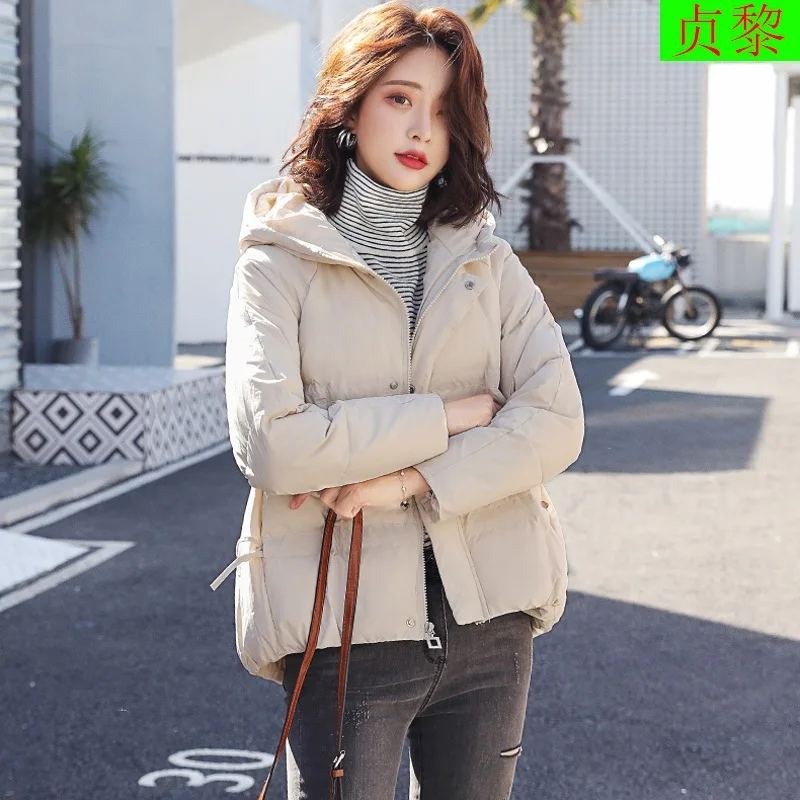 

CHIC down Feather Bread Cotton Coat WOMEN'S Medium-sized Cotton Clothes Short 2018 New Style Korean-style Loose-Fit Hong Kong St