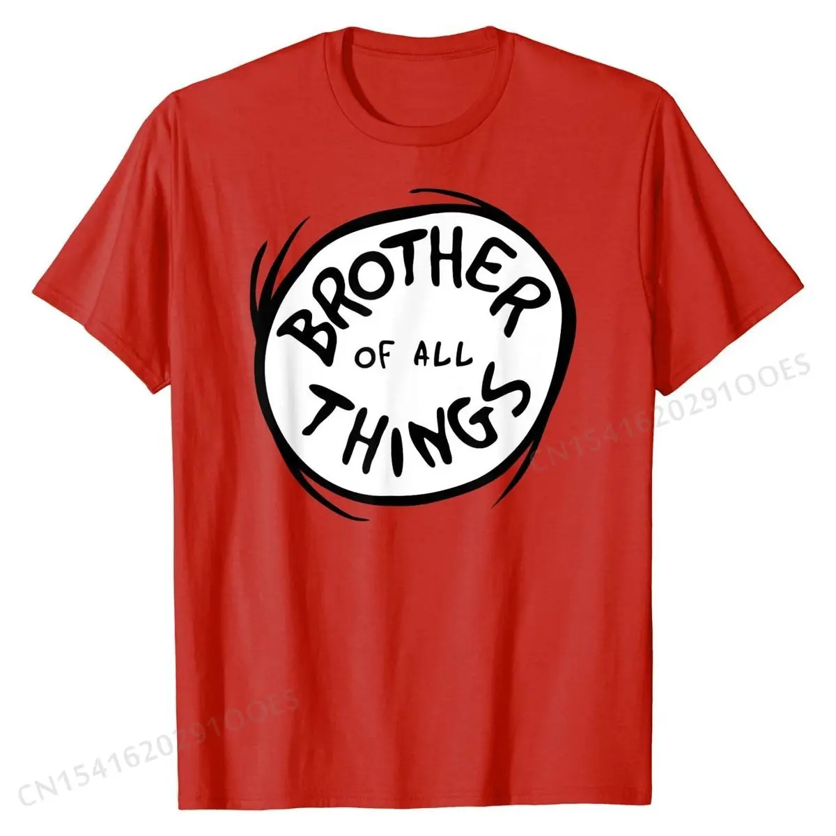 

Brother of all Things Emblem RED T-shirt Slim Fit Tops Tees Cotton Male T Shirts Slim Fit Hot Sale
