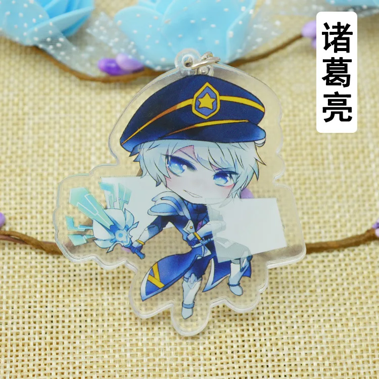 King Related Products Small Pendant Cute King Pesticide Figure Keychain Anime Acrylic Double-Sided Keychain
