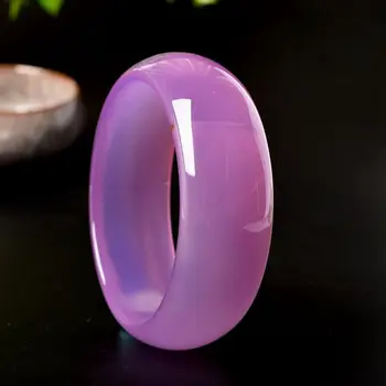 

Boutique hibiscus yu meel plus thick bracelet natural powder yu bracelet high-end send girlfriend birthday gift/Certificate Gift Box