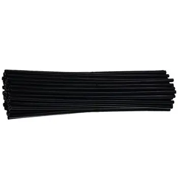 

72Pcs Motorcycle Spoke Skins Motorcycle Spoke Covers Coats for Motorcycle Dirt Pit Bikes Black