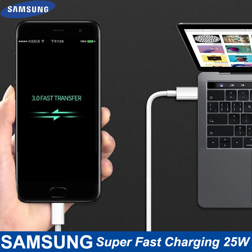 25W Samsung Super Fast Charger EU / UK Dubbele Type C Travel Quick Charging For GALAXY Note10 Note10 Plus Note 20 Ultra EP-TA800