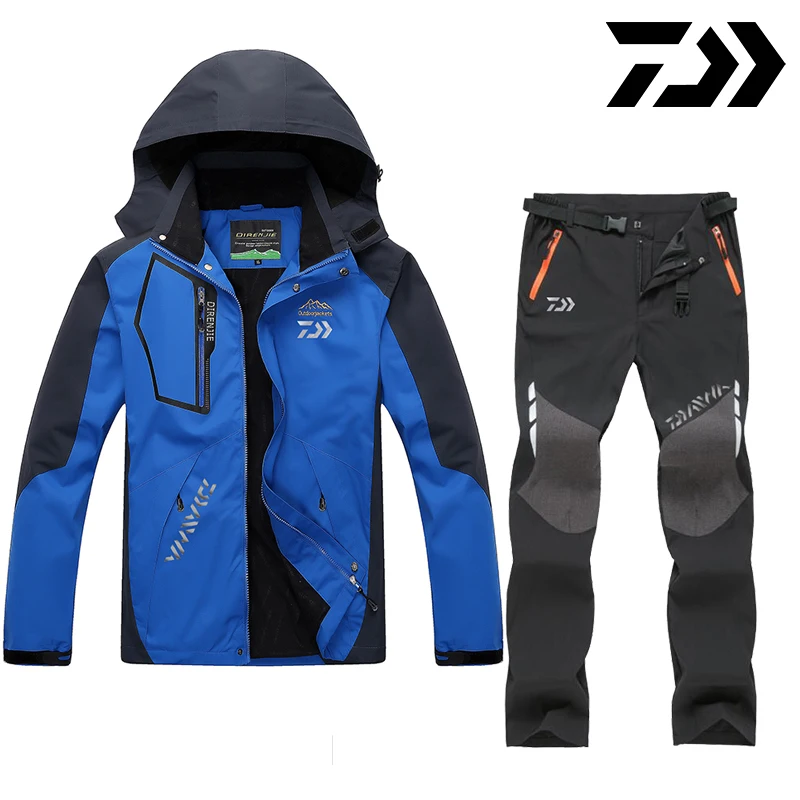 DAIWA Daiwa Fishing Clothes Outdoor Fishing Clothing Quick-drying Pants Men's Fishing Suit Breathable Sunscreen Fishing Jacket - Color: S666