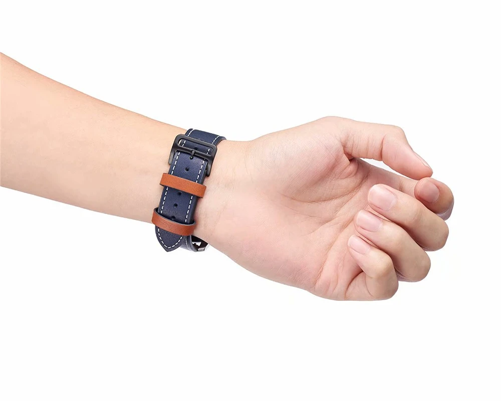 20 мм часы correa совместимы с Galaxy watch 42 мм/Active 2/gear S2/huawei Watch 2/Amazfit bip часы ремешок кожаный браслет ремень