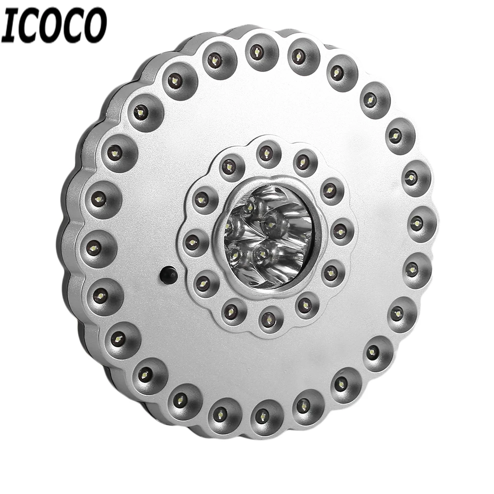 ICOCO 1pcs 41 LEDs 3 Mode Switch Outdoor High Brightness Camping Lamp 36+5LED Tent Light BF-513 Promotion Sale