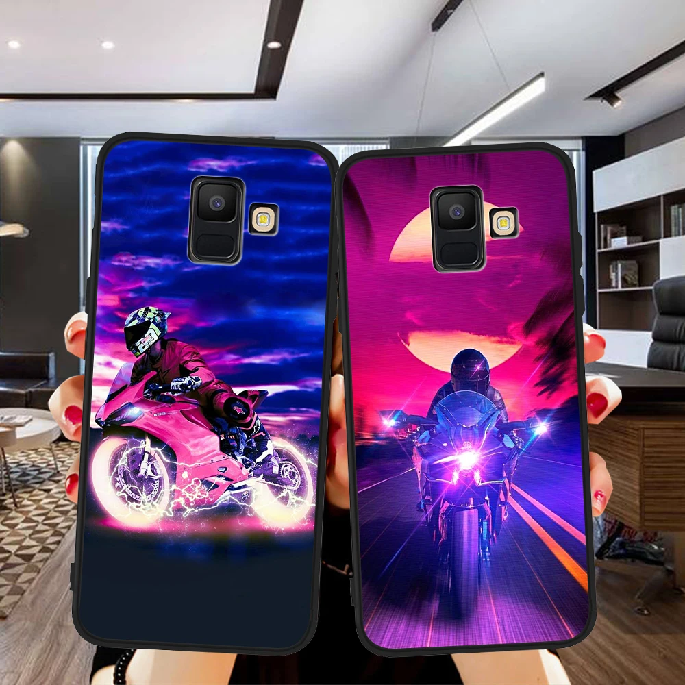 Мотоциклетный чехол для Samsung Galaxy A9 A8 A7 A6 A5 A3 J3 J4 J5 J6 J8 Plus 2017 2018 M30 A40S A10 A20E|Бамперы| |