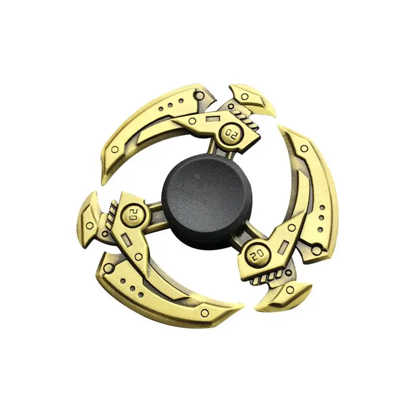 Hand Spinner Finger Fidget Spinner Thor Hammer Eiffel Tower Alloy Metal Hand Tri Spiner Ring Hobbies for Adults