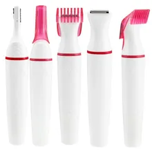 10 шт./лот, многофункциональный электрический эпилятор 5 в 1, для женщин, для лица, подмышек, бикини, устройство для удаления волос, мини-бритва для женщин