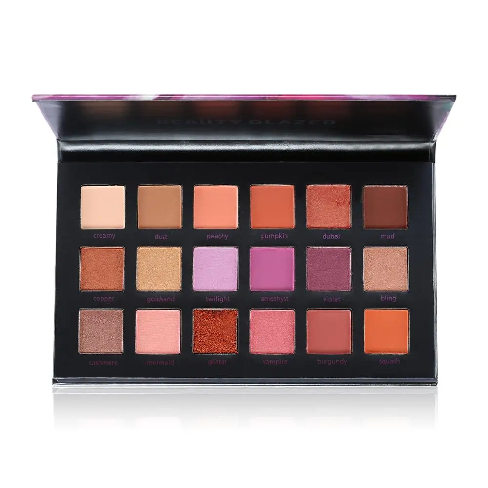 BEAUTY GLAZED 18 цветов Палитра теней для макияжа в пустыне женщин водостойкая палитра