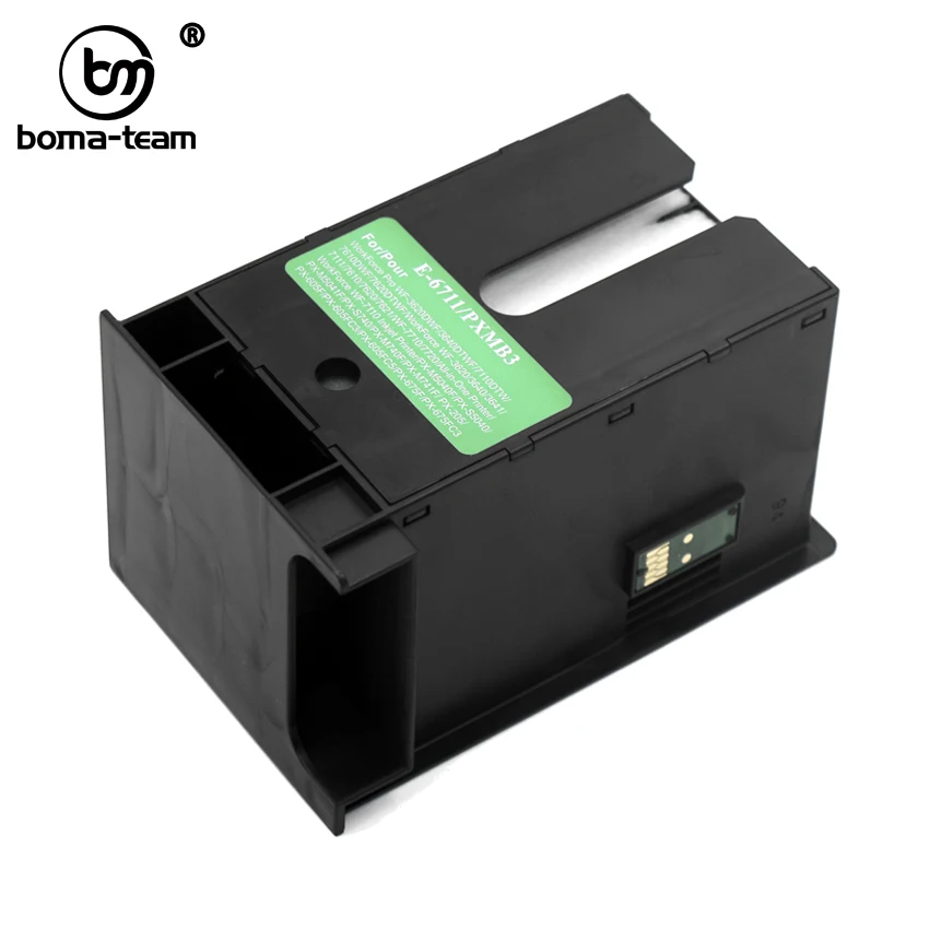 T6711 чип для коробки для технического облсуживания Resetter для Epson WF-3520 3530 3540 3620 3640 7710 7720 7510 WF-7520 WF-7610 WF-7620 WF-7110 L1455 - Цвет: T6711Mainteanncebox