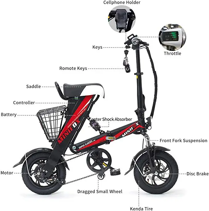 Smart Folding Electric Bike adult Mini Electric Bicycle 12inch 36V 8AH 250W Motor With Double Disc Brakes 25km/h sctooer Smart Folding Electric Bike adult Mini Electric Bicycle 12inch 36V 8AH 250W Motor With Double Disc Brakes 25km/h sctooer