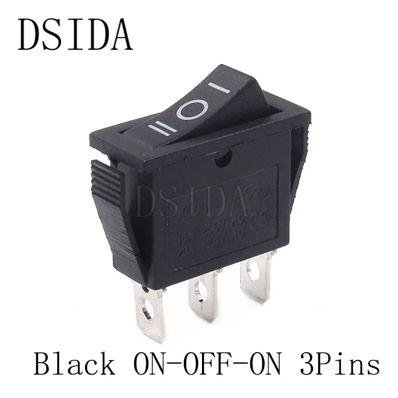 ON-OFF-ON 3Pins KCD3 кулисный переключатель ВКЛ-ВЫКЛ-вкл 2 положения 2 контакта/3 контакта электрическое оборудование с выключатель света 16A 250 V/20A 125V AC - Цвет: ON-OFF-ON 3Pins