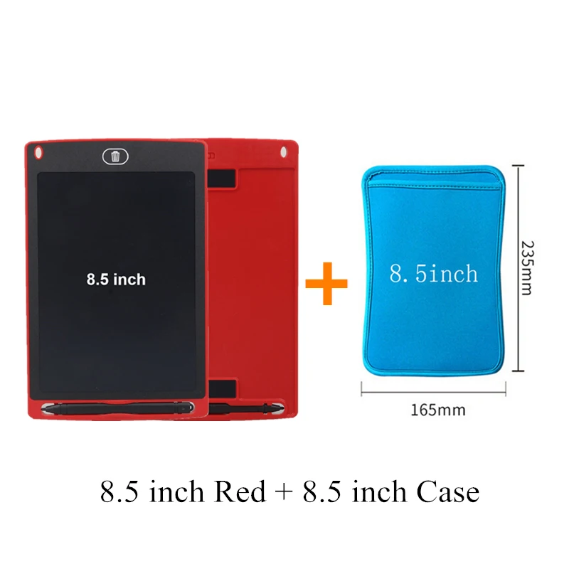 Red add Case Игрушки для рисования 8,5 дюймов письмо е-писатель доска для рисования детей раннего образования Игрушка Дети ультра-тонкий планшет с адсорбционный магнит - Цвет: Red add Case
