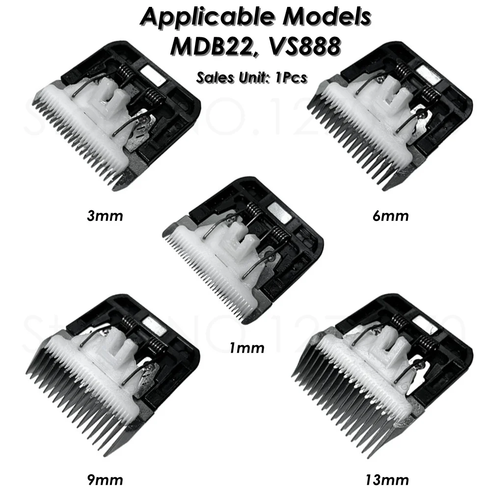 Original Pet Clipper Ceramic Blade Nozzles Integrated 3/6/9/13mm Cutter Head Spare Knives for MDB22 VS888 Dog Hair Trimmer 1Pcs pet clipper,dog hair trimmer,pet hair trimmer,dog clipper,dog clipper blades,clipper replacement parts