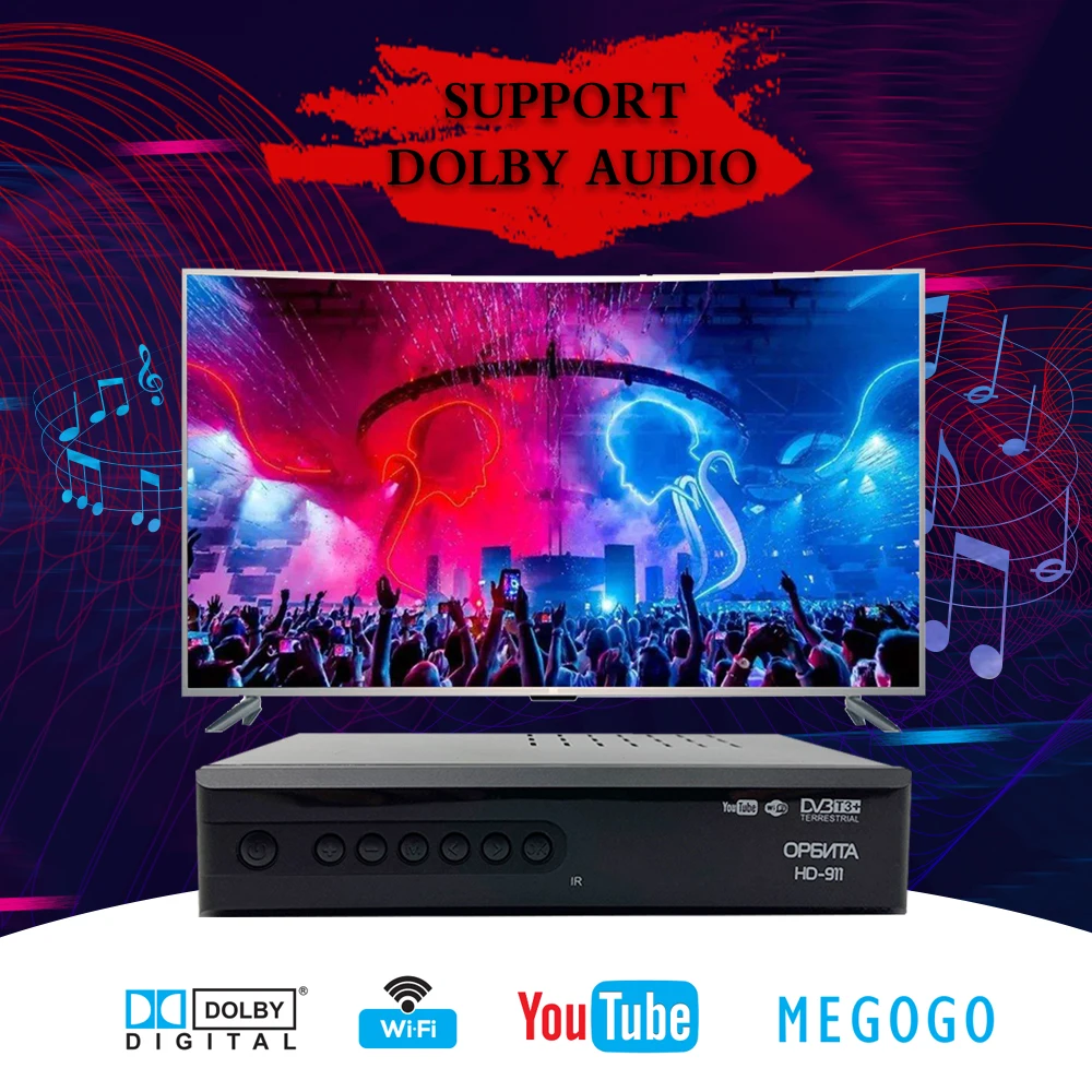 DVB-T2 DVB-C цифровой ТВ-приемник FTA для России H.264 Youtube Full HD ТВ-тюнер рецептор DVB T2 USB Wifi TDT цифровая телеприставка