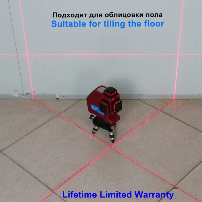 Kaitian 3D лазерный уровень 12 линий открытый строительные инструменты кронштейн для приемника уровень 360 градусов горизонтальное вертикальное выравнивание лазеры