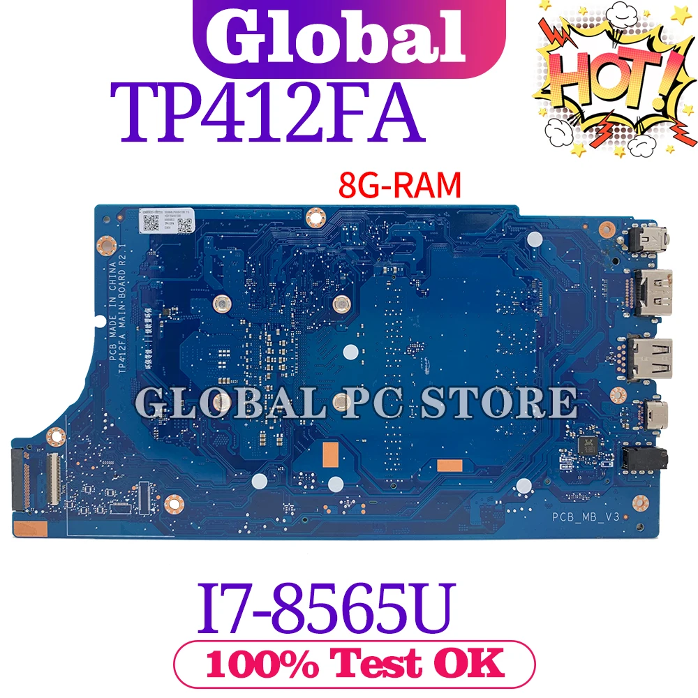 TP412 для ASUS TP412FA TP412F материнская плата ноутбука оригинальная 100% Протестировано