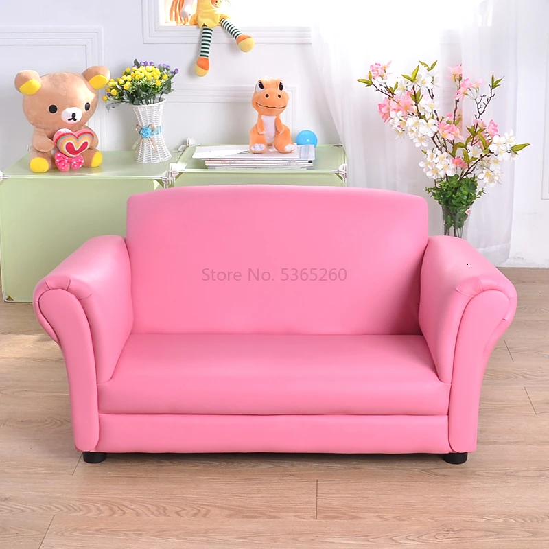 Двухместный детский маленький диван, милый розовый детский диван принцессы, простой домашний детский диван, сумка-фасоль Zitzak, детская мебель, 10 кг - Цвет: Светло-серый