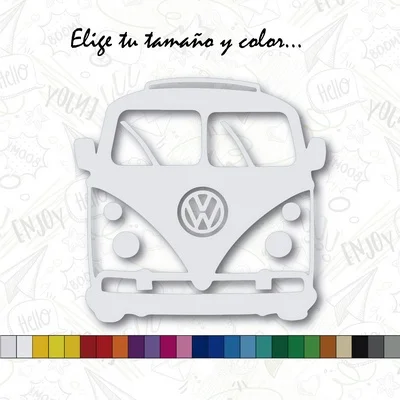 Sticker VW CALIFORNIA T1 car VOLKSWAGEN sticker vinyl White