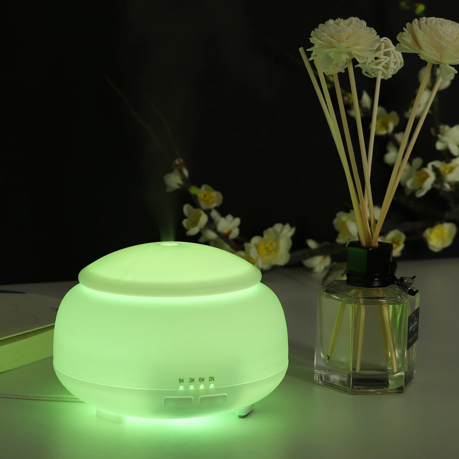 Buy Ultrasonic aromatherapy Air Humidifier Aroma Essential Oil Diffuser Electric Room Fragrance Diffusers With 7 Color LED Fogger