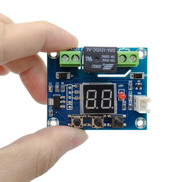 Controlador de Sensor de humedad del suelo, sistema de riego automático, módulo de riego, pantalla Digital, XH-M214, 12V - Imagen 2