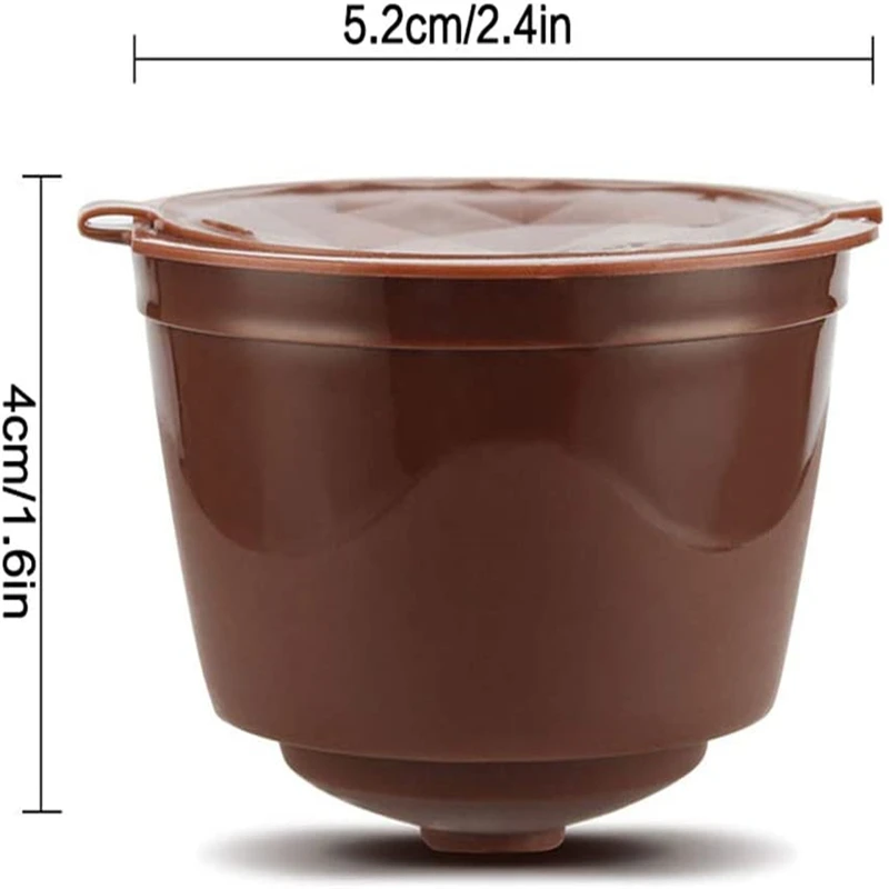 Refillable Coffee Capsule for Dolce Gusto Machine with Spoon&Cleaning Brush