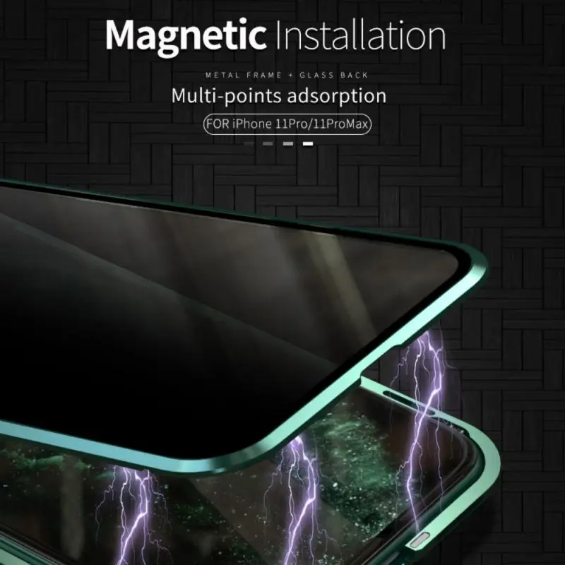 Магнитный противоударный чехол для iPhone 11 Pro Max телефона полноразмерный
