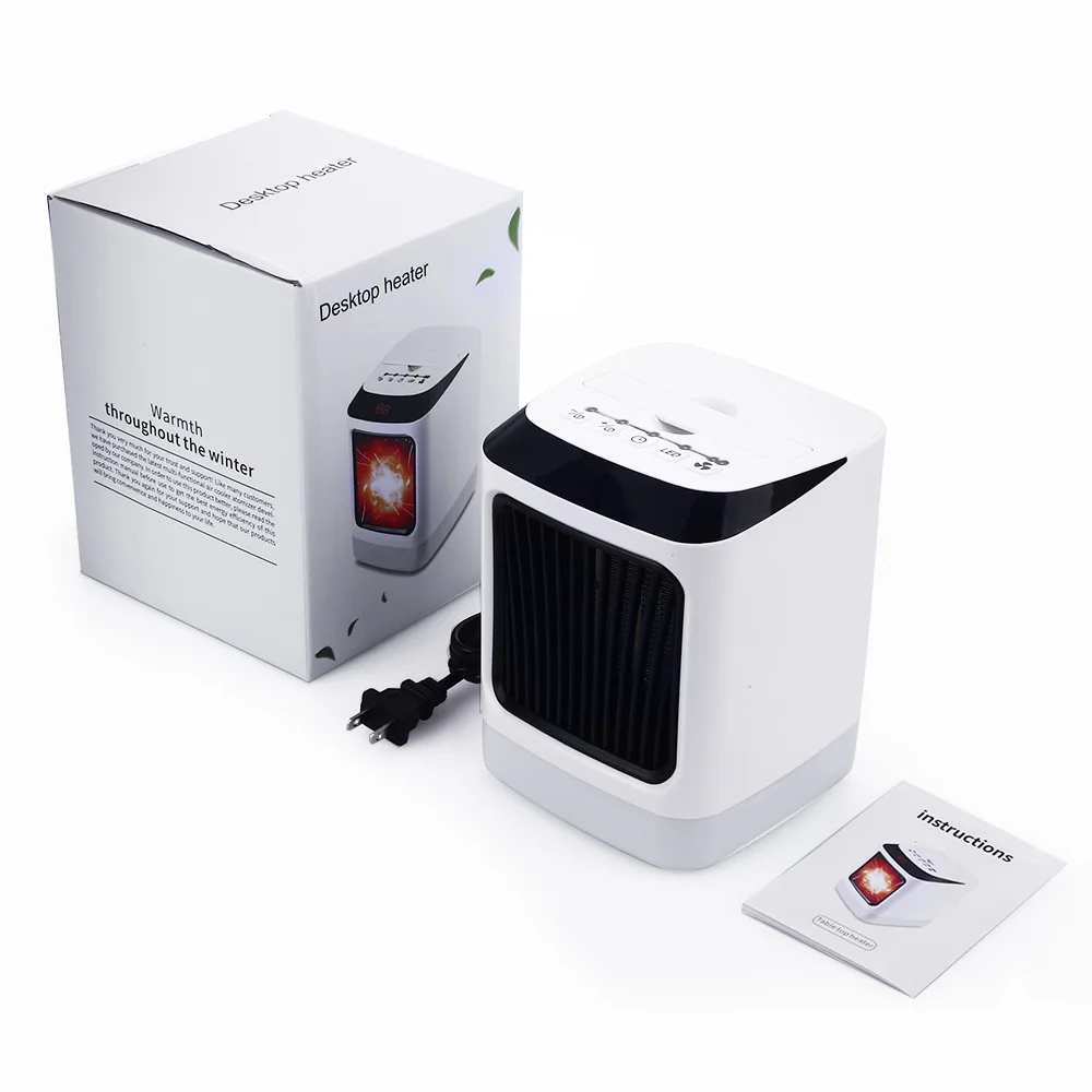 

800W 240V mini desktop Heater Electric Heater Fan - Small Desk Heater for Home Office Bedroom with Overheat Protection Heater