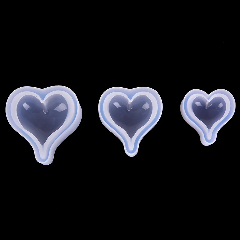 1 шт. новая силиконовая форма сердечко для любви эпоксидная смола DIY Ювелирные изделия инструменты прессформы ручной работы