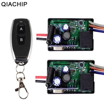 

QIACHIP DC 6V 12V 24V 1CH Wireless RF 433Mhz Remote Control Switch door Lamp Light Controller universal 1 Relay receiver module