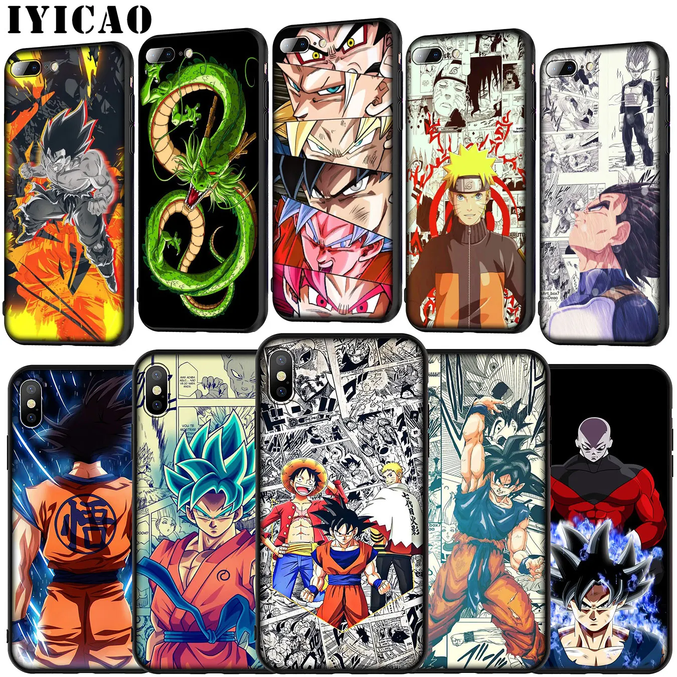 Anime DRAGON BALL Z DBZ Goku Soft Silicone Cover Case for iPhone 11 Pro XR X XS Max 6 6S 7 8 Plus 5 5S SE Phone |