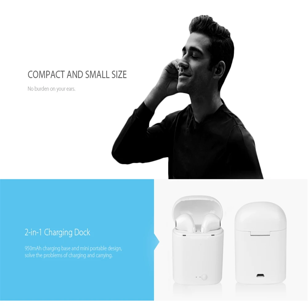 New i12 TWS Wireless BLuetooth Earphone VIP LINK