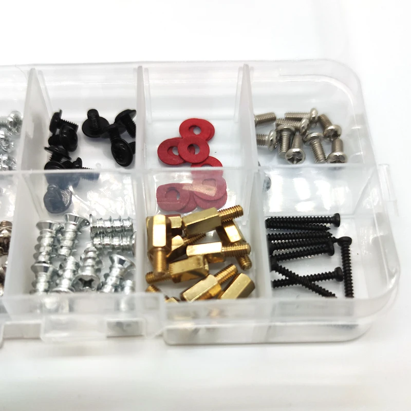 Stainless steel screws screw bolt nut set screw washer nut kit 95Pcs Desktop Computer Chassis Screw PC Motherboard Screws washer box