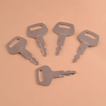 

DWCX 5PCS Silver Steel Car Ignition Key S450 fit for Case JCB Linkbelt Sumitomo Excavator 150979A1