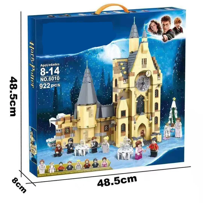 

Compatible Legoingly 75948 900PCS Clock Tower Potter Movie Castle Set Building Blocks bricks toys children Christmas gift