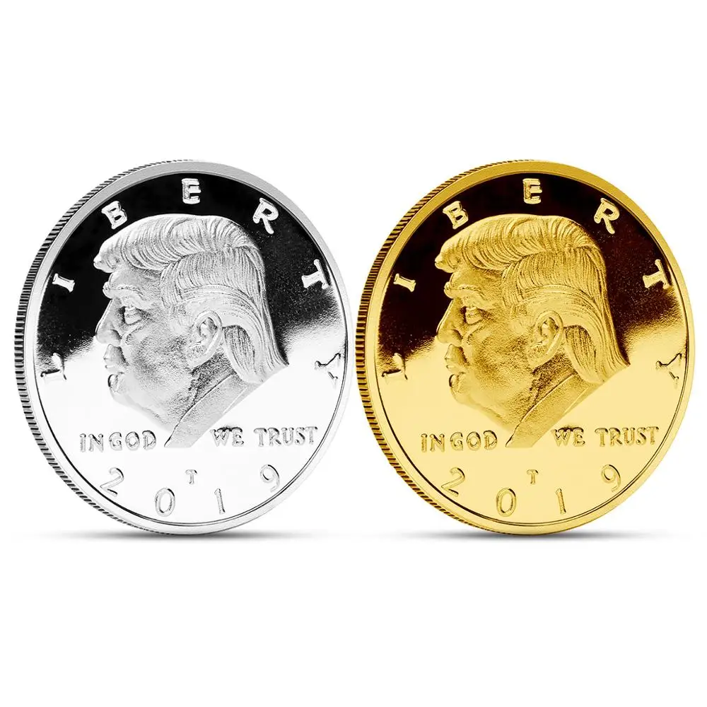2019 г. президент Дональд Трамп позолоченный Орел памятная монета бутик