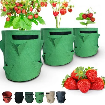 

Potato Strawberry Planter Bags For Growing Potatoes Outdoor Vertical Garden Hanging Open Style Vegetable Planting Grow Bag