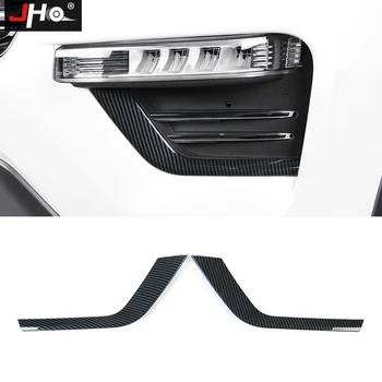 

JHO Carbon Grain Car Front Fog Lamp Frame Foglight Cover Trim Overlay For Ford Explorer 2020 XLT Limited Platinum Accessories