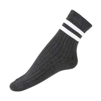 

1 Pair Stylish Socks Soft Cotton Socks Breathable Comfortable Socks Striped Fashion Casual Sports Socks for Women